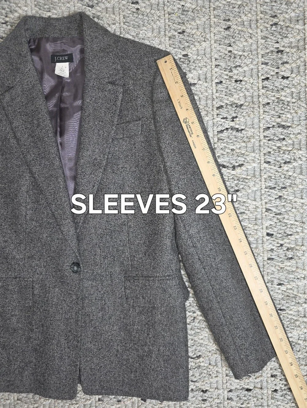 J.Crew 100% Wool Blazer Jacket | Size 6 | Classic Career | Timeless Tailored |